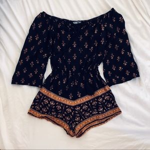 Off the shoulder romper